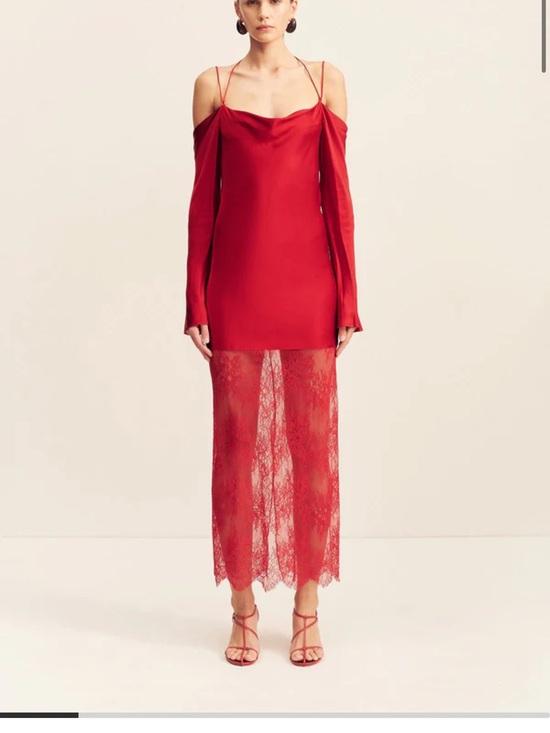 Shona Joy Dresses & Skirts - SHONA JOY red lace dress